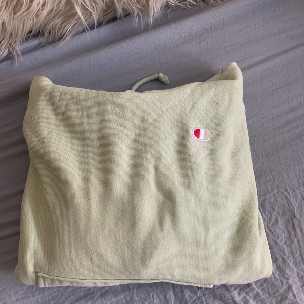 Lime green champion hoodie